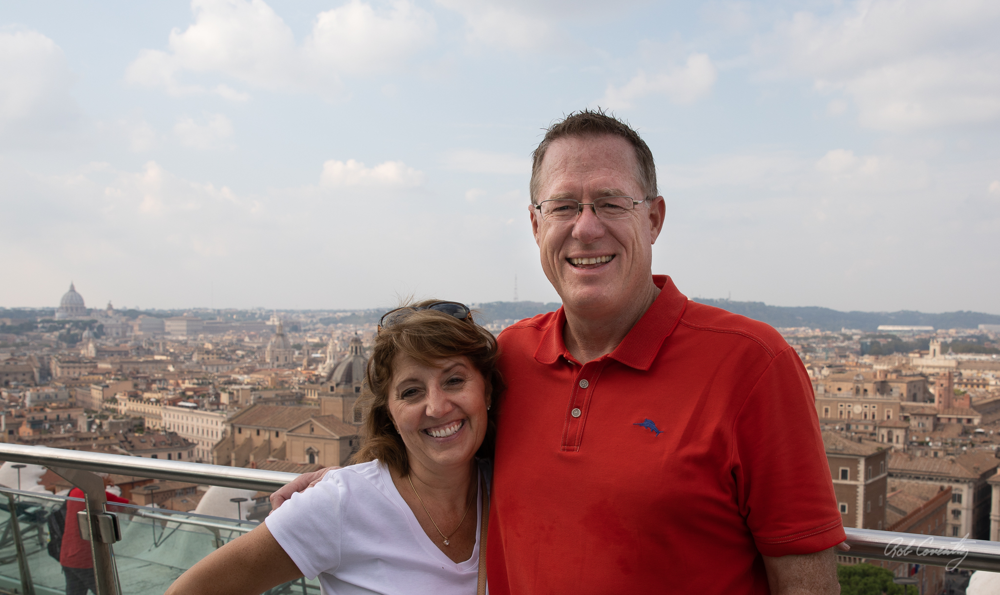 Vatican in the backgroun from the Altar of the Fatherland