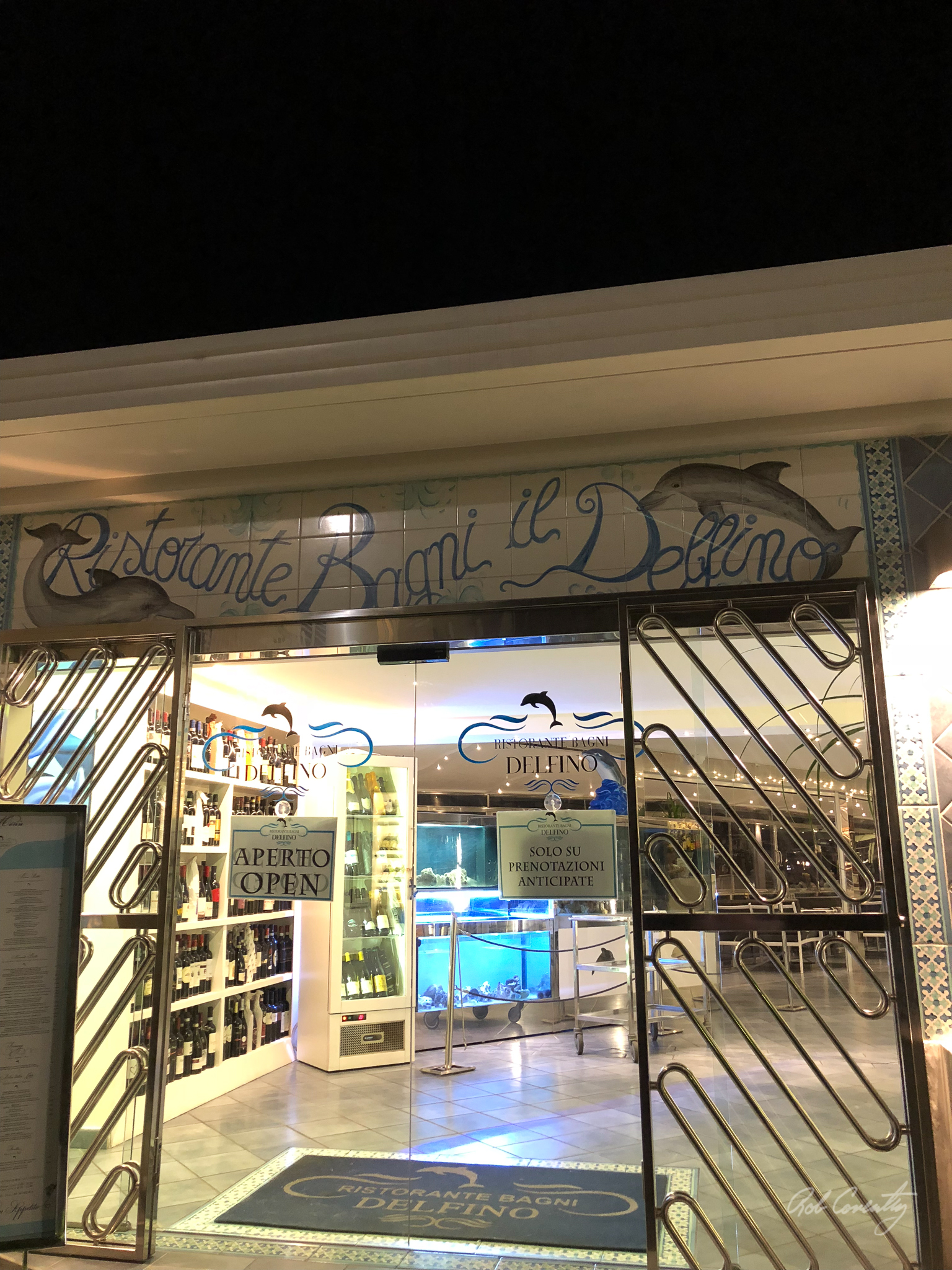 Dinner at Ristorante Bagni Delfino