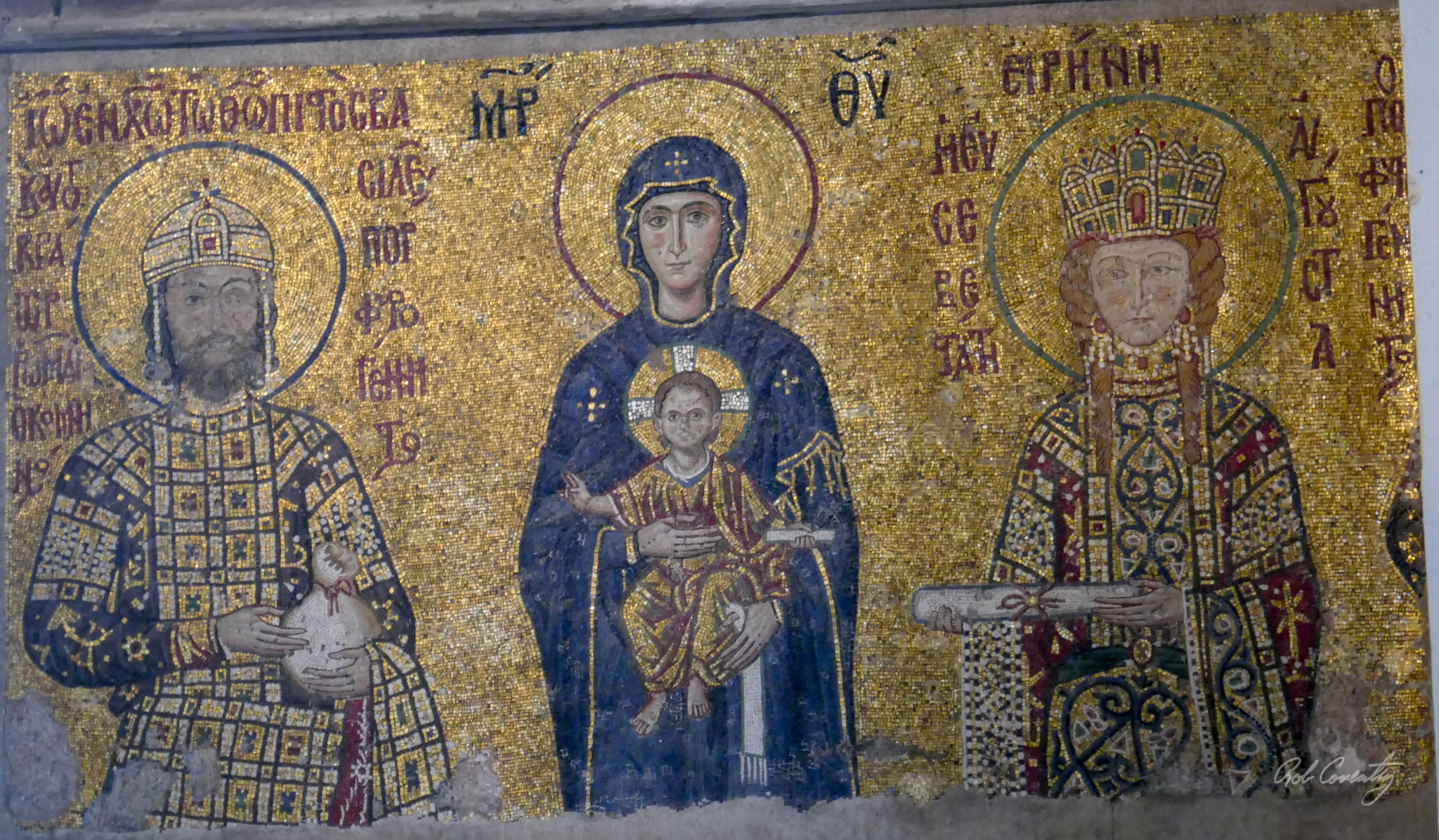 Comnenus mosaic - Hagia Sophia Museum