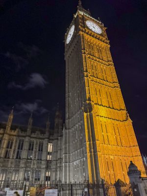 Big Ben from the cab on the way back to my hotel