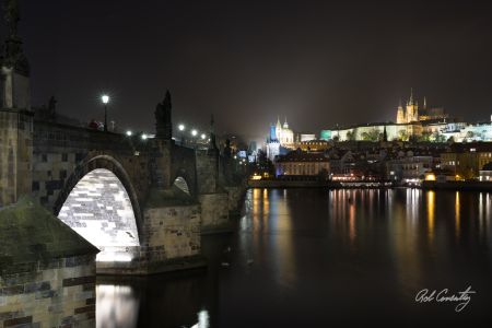 Prague Late Night Charles Bridge